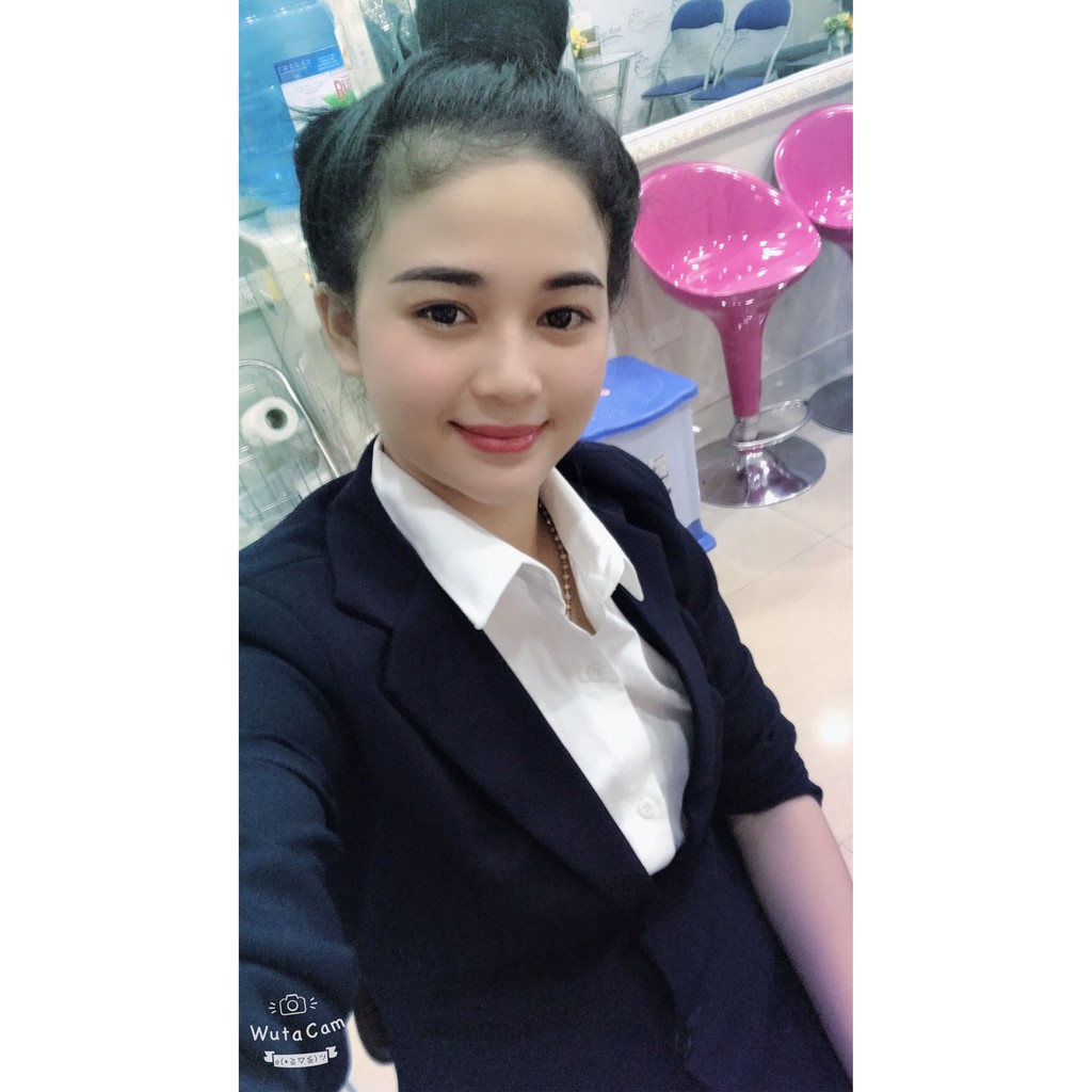 ÁO VEST NỮ CÔNG SỞ MÀU ĐEN, XANH ĐEN TAY LỠ LINH CHI XĐL16 ĐỔI TRẢ THOẢI MÁI
