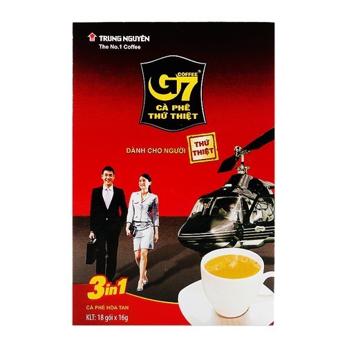 Cà phê hoà tan Trung nguyên G7- 288g(18 gói*16g)