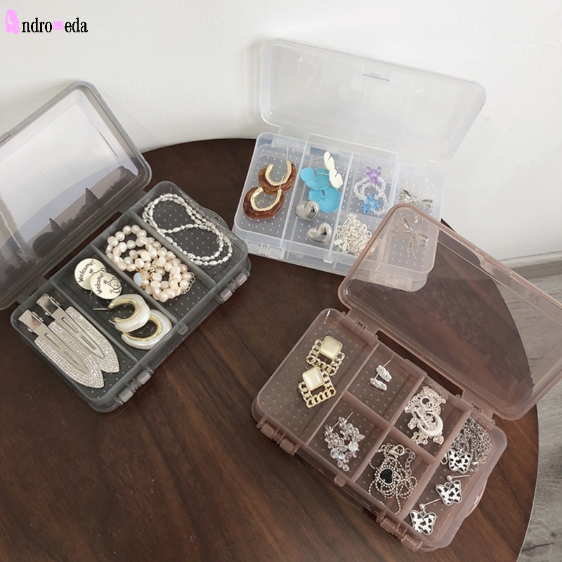 1 Hộp Nhựa Trong Suốt 10 Ngăn Đựng Trang Sức Sang Trọng Tiện Dụng