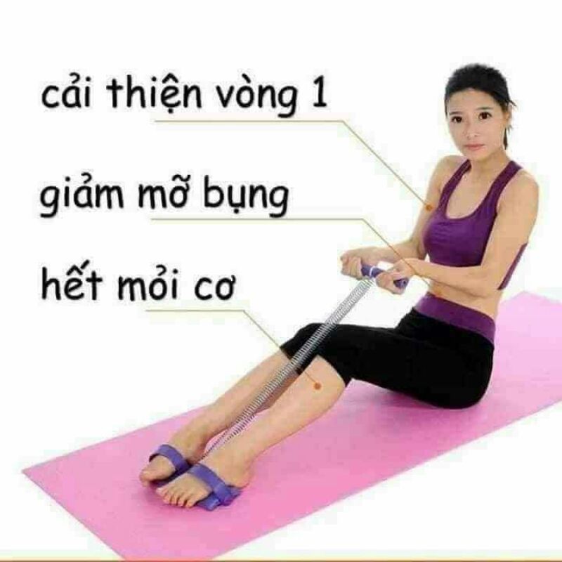 Dụng cụ tập cơ bụng dây lò xo