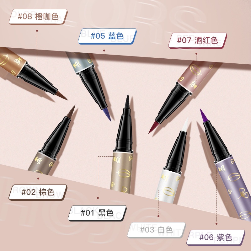 Bút kẻ mắt dạng lỏng HOJO mịn không nhoè khô nhanh chống nước lâu trôi