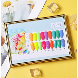 Sơn Gel AS RED | Mã AIM | Màu Neon
