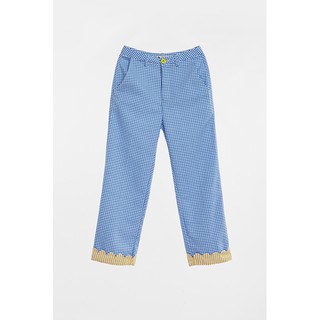 Solidcheckednstriped - quần ống suông - walking flowers pants