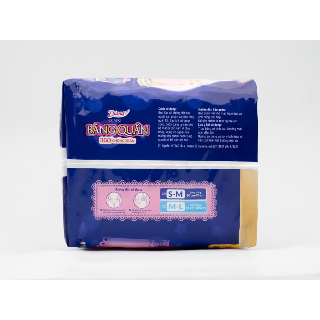 Băng quần Diana 360 độ chống tràn size M-L (5 chiếc)