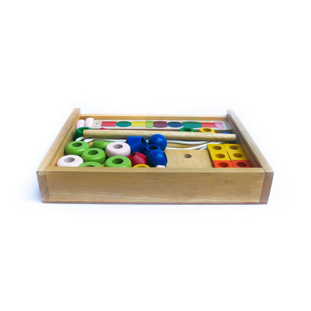 Đồ trò chơi gỗ, xếp chuỗi hạt | Winwintoys 63162