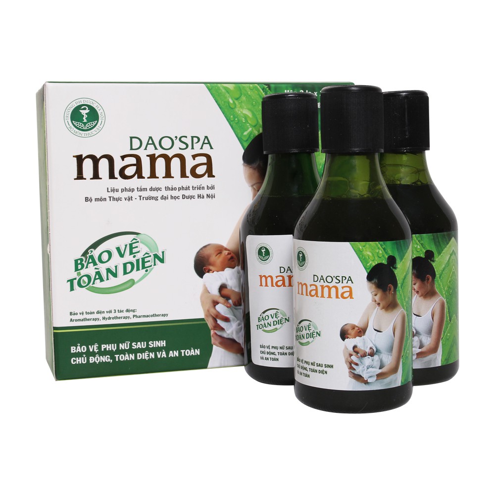 (Date 10/2023) Combo 5 hộp dung dịch xông tắm Dao Spa Mama 250m (250ml x 15)