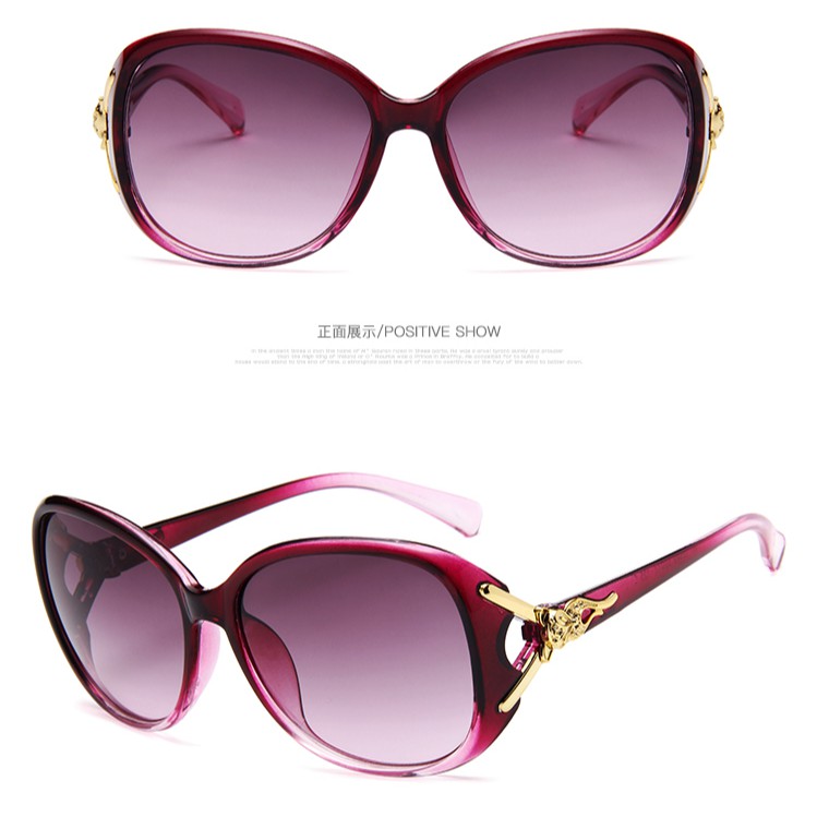 Kính mát gọng tròn chống tia UV400 thời trang retro cho nữ