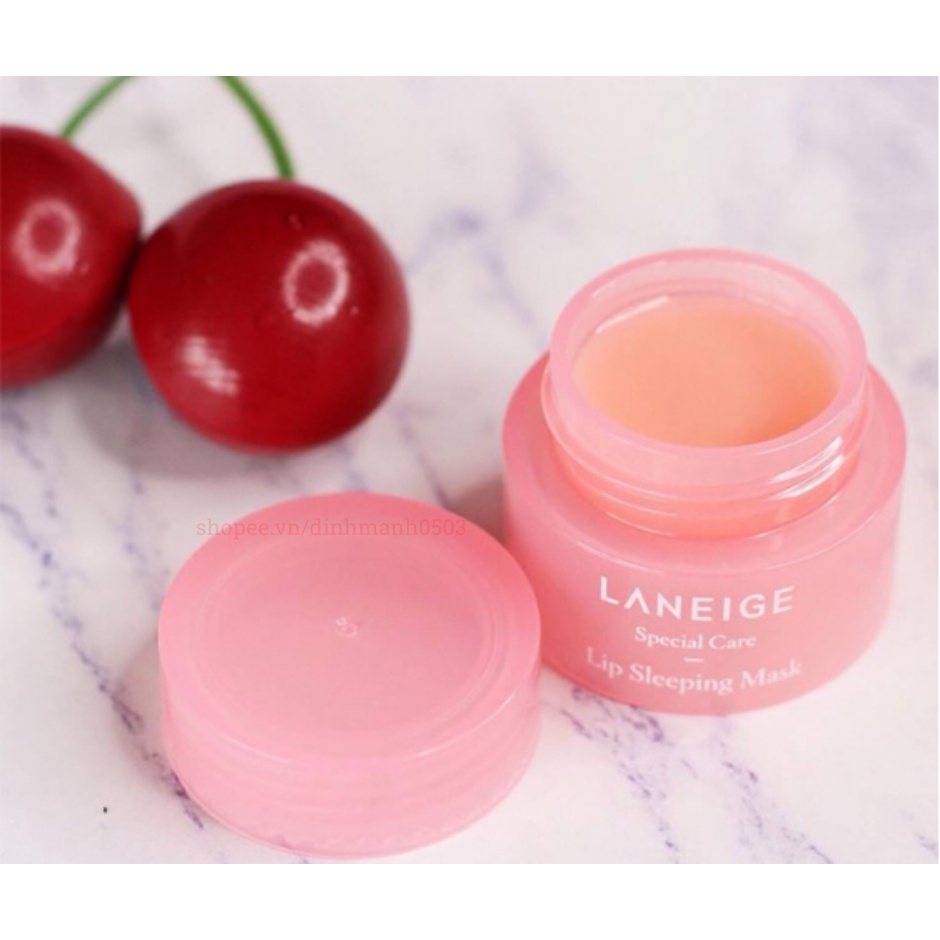 Mặt Nạ Ngủ Môi Laneige Hương Quả Mọng Mini 3g Nhập Khẩu Hàn Quốc – Lọ Dưỡng Môi Laneige Lip Sleeping Mask 3g