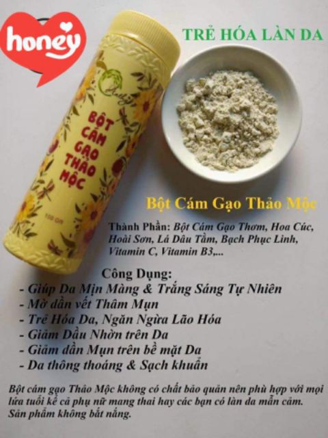 Bột Cám Gạo Thảo Mộc Anthy Organic