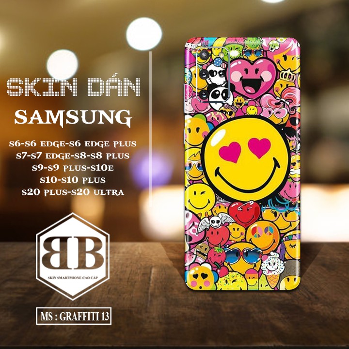 Dán Skin điện thoại SamSung s6 s6 edge s6 edge plus s7 s7 edge s8 s8 plus s9 s9 plus s10 s10 plus s10e s20 plus s20ultra