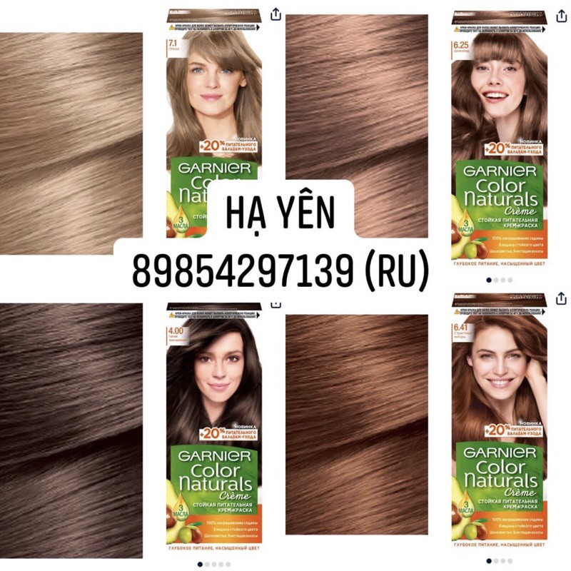 Thuốc nhuộm tóc Garnier Color Naturals Nga