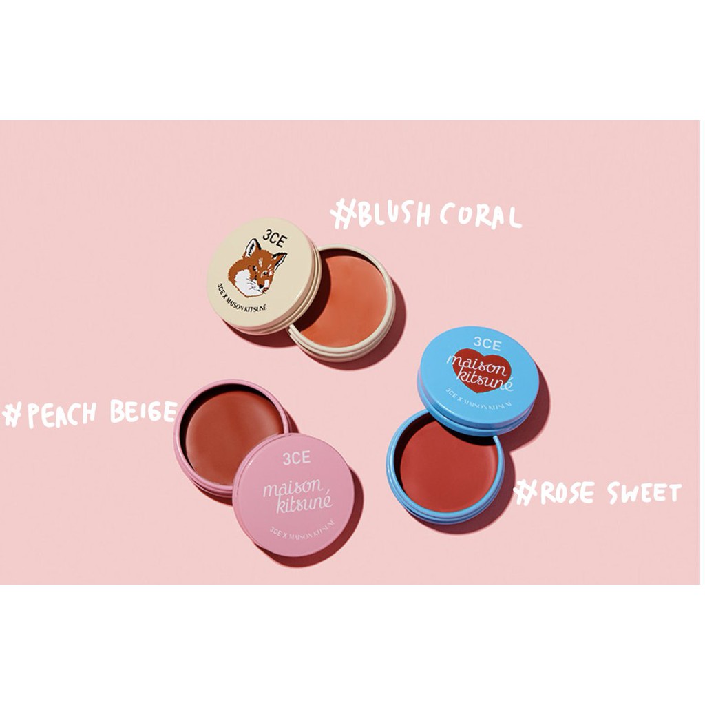 Son dưỡng môi có màu 3CE Maison Kitsune Lip Balm