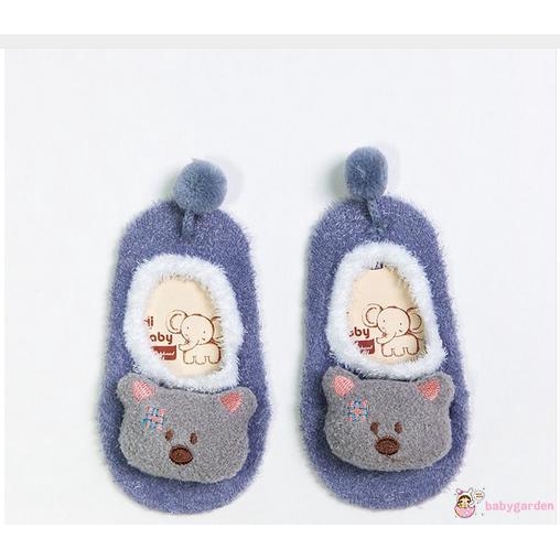 Giày em bé chống trượt kiểu dáng vớ hoạt hình dễ thương