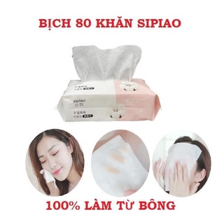 KHĂN MẶT KHÔ ĐA NĂNG SIPIAO 80 CHIẾC/ 1 GÓI - MẪU MỚI NHẤT HÀNG CHUẨN 100%