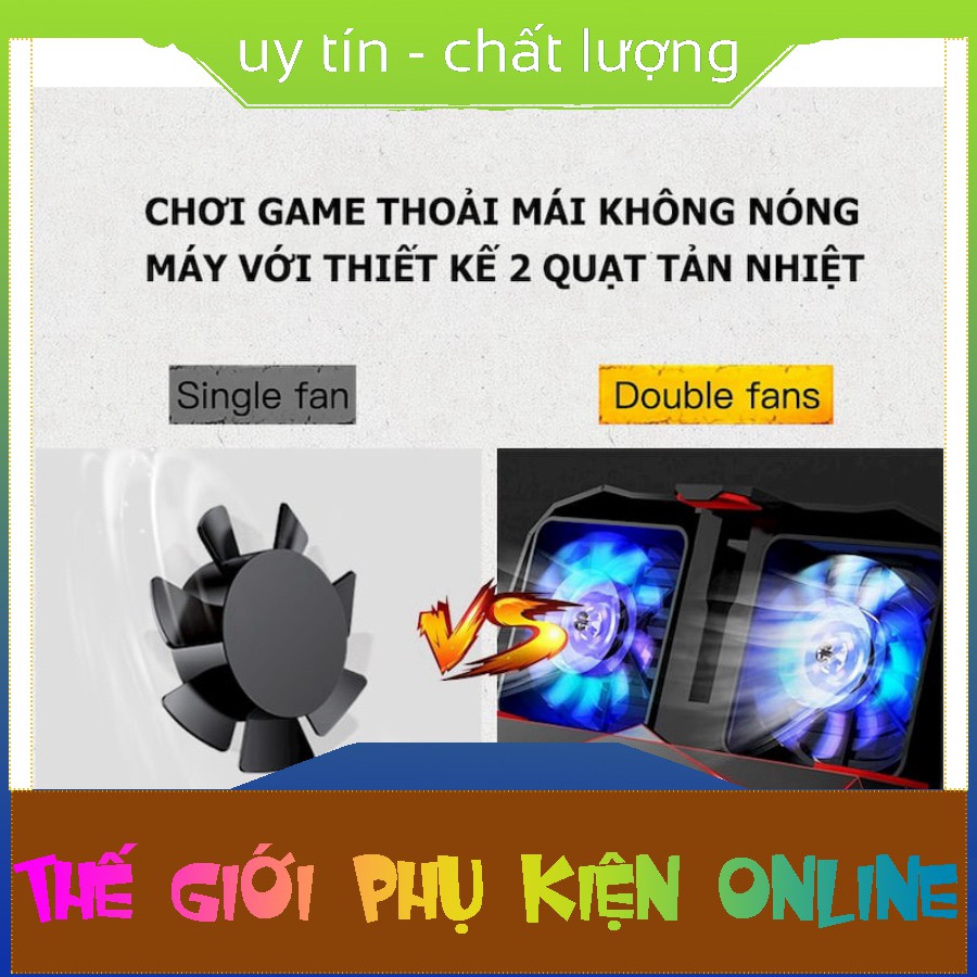 [CHUẨN HÀNG AUTH] [ SIÊU PHẨM ] - TAY CẦM TẢN NHIỆT BASEUS GAMES - tích hợp pin dự phòng 2000 mAh. CHẤT