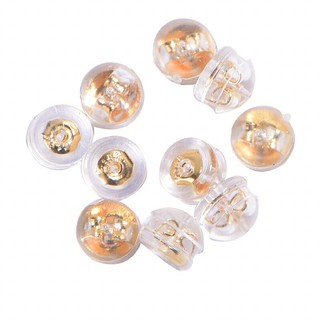 Chốt nhựa bông tai lõi bằng Au 18k,Chốt đẩy bông tai bằng nhựa lõi 18k-Minh Tâm Jewelry