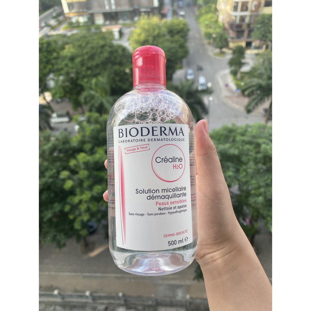 Nước Tẩy Trang Siêu Sạch Xanh Và Hồng 500ml làm sạch lớp trang điểm trên da nhạy cảm | BigBuy360 - bigbuy360.vn