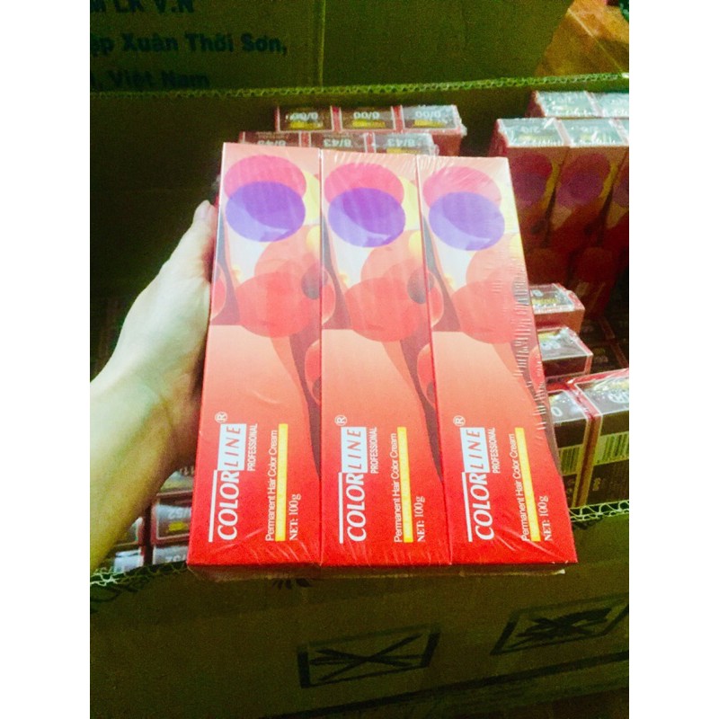 20 tuýp thuốc nhuộm tóc thời trang colorline tự chọn màu( k kèm õy)
