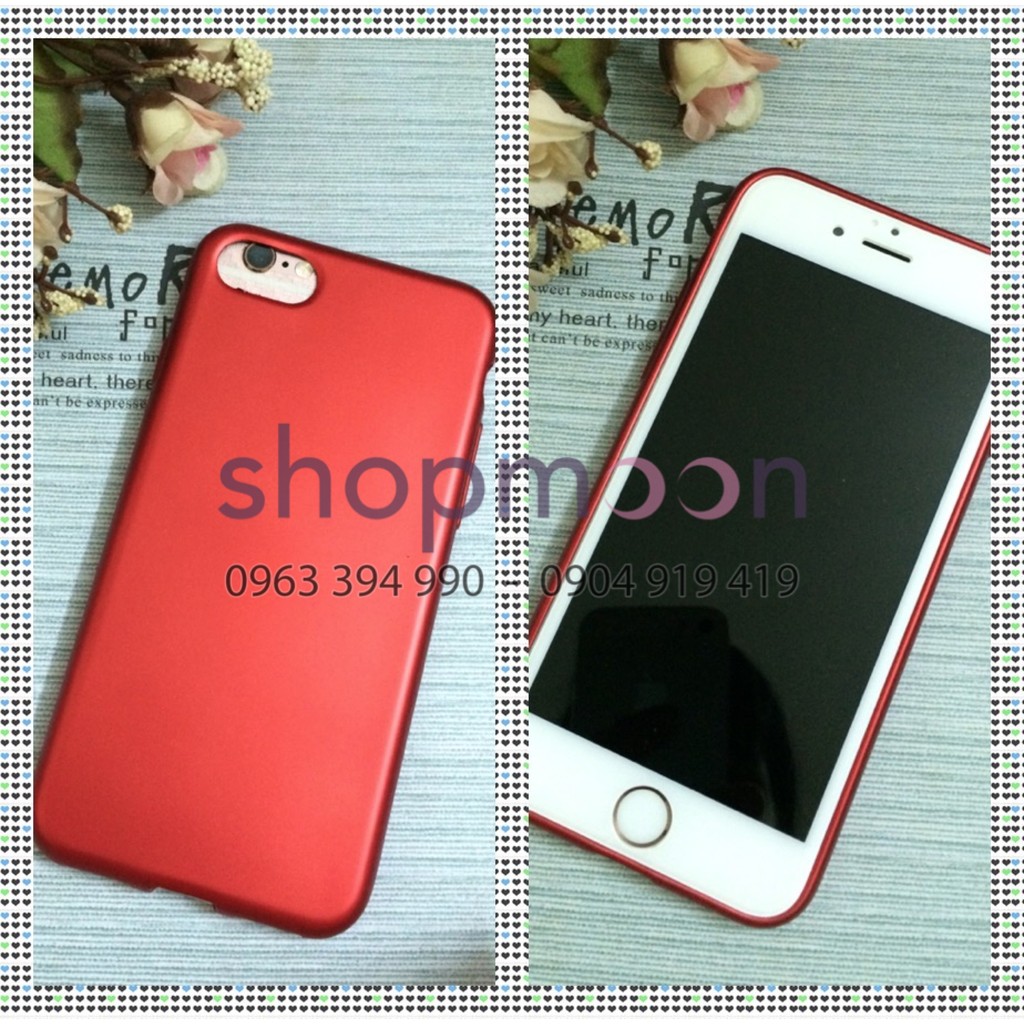 Ốp iphone silicon đỏ thần thánh