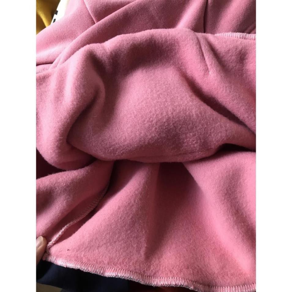 Áo hoodie nữ nỉ bông dày quảng châu trắng, hồng sành điệu kiểu trơn dáng rộng cao cấp Laneicaga CV1 | BigBuy360 - bigbuy360.vn