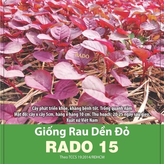 Hạt giống rau dền đỏ rado 15