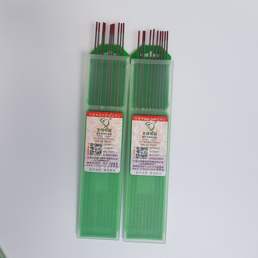 30 cái kim hàn tig inox sắt 1.6x 150 đẹp