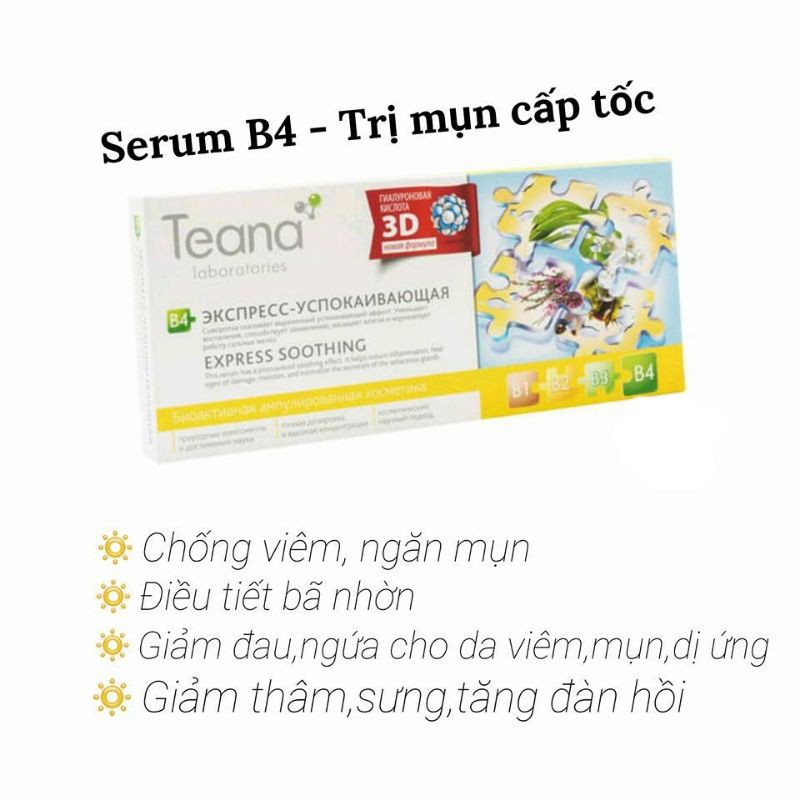 Serum Teana B4 loại bỏ mụn cấp tốc