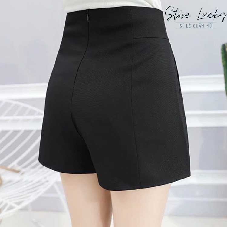 Quần short cạp cao HÀNG XUẤT DƯ vải tuyết mưa - khóa giọt lệ sau lưng - siêu hack dáng | BigBuy360 - bigbuy360.vn