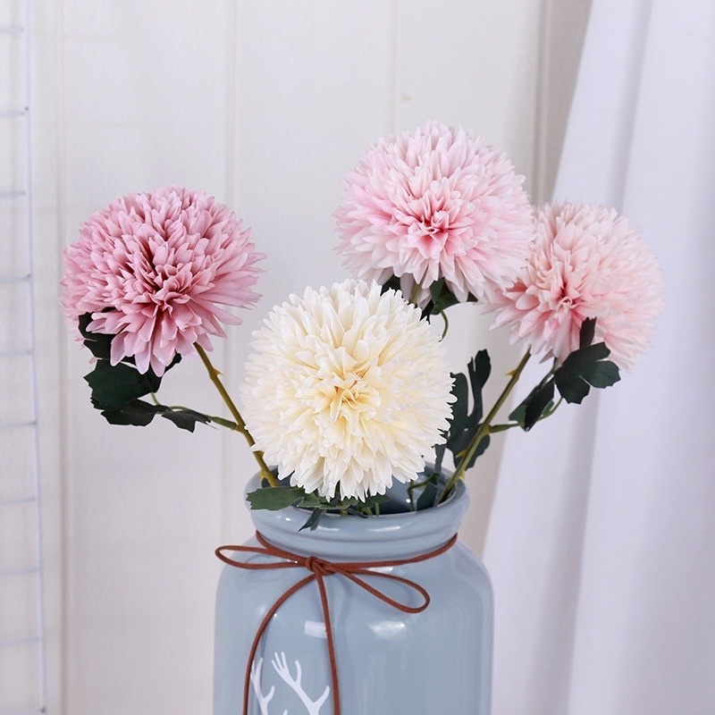 Lọ Hoa Bồ Công Anh Giả Bằng Vải Lụa 29CM Dùng Trang Trí Nhà Cửa/Văn Phòng/Tiệc Cưới