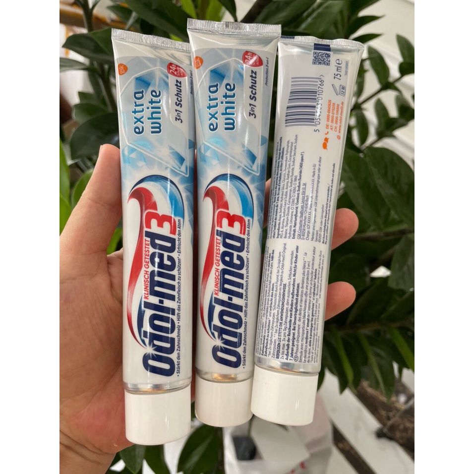 Kem đánh răng Odol-Med3 75ml, kem đánh răng Đức giúp khử mùi hôi miệng