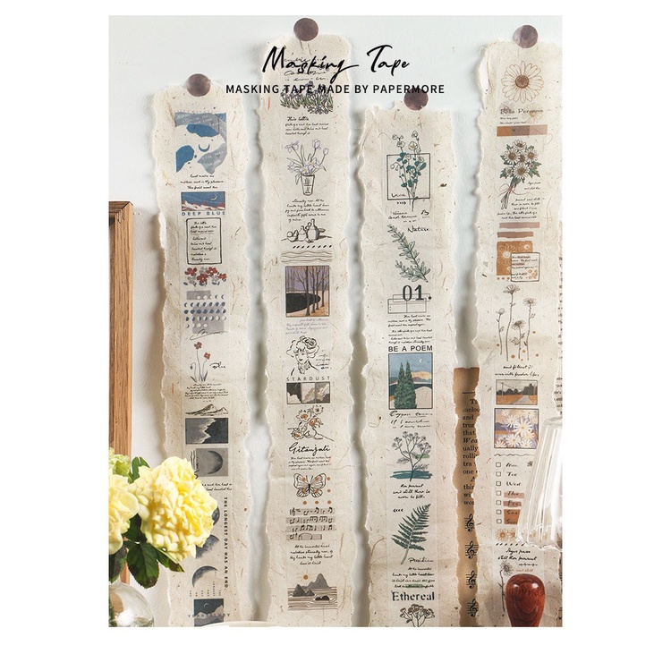 Dãy Sticker Họa Tiết phong cảnh xinh xắn - hình dán siêu đẹp