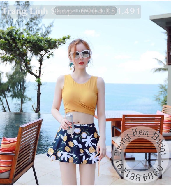 [Tặng hoa cài tóc] Bikini cao cấp - hàng thiết kế - set 3 chi tiết | BigBuy360 - bigbuy360.vn