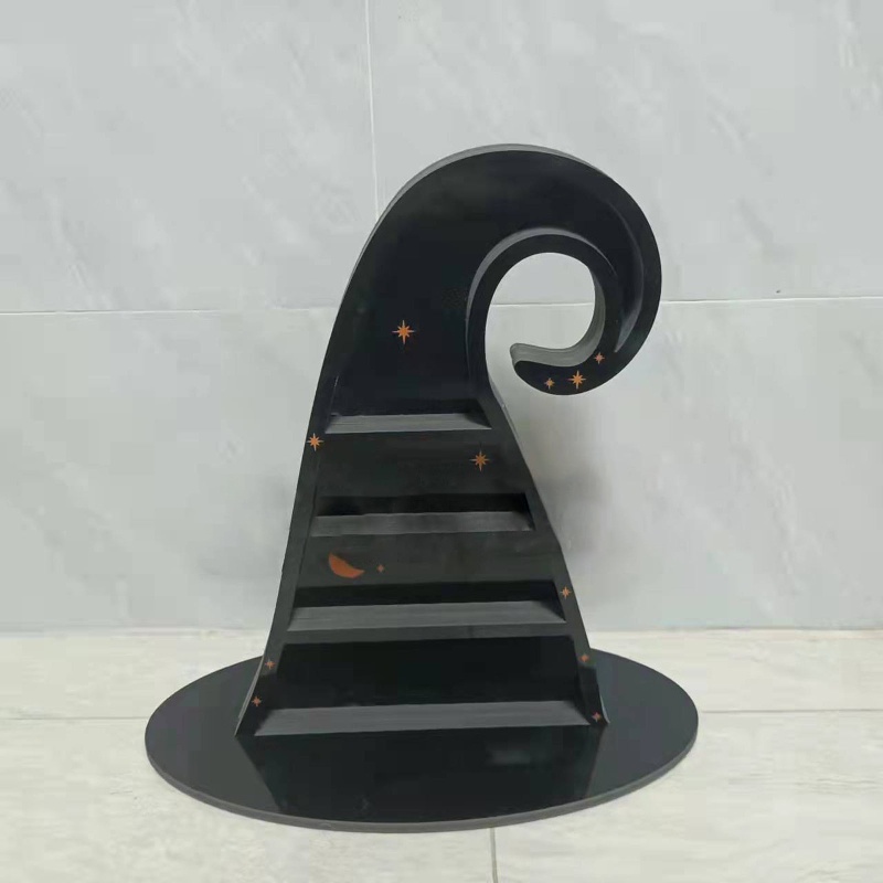 Kệ Treo Bằng Pha Lê Hình Nón Phù Thủy Chống Rách Siêu Bền Trang Trí Nhà Cửa / Văn Phòng Dịp Halloween