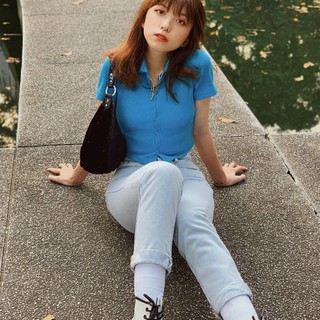 Usthebasic - Quần jean Boyfriend