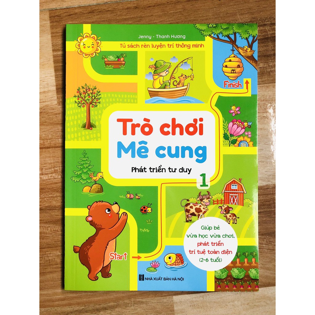 Sách - Combo Trò Chơi Mê Cung - Phát triển tư duy cho trẻ 2 - 6 tuổi - Quyển 1,2 (2 cuốn)