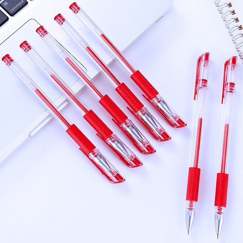 Bút gel đen - xanh - đỏ - 1 cái - ngòi bi - bút bi nước giá rẻ - 0.5mm văn phòng phẩm - bút mực gel - MIYABI STORE