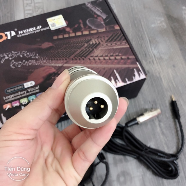 Mic thu âm AQTA BM900 II dùng cho tất cả các Sound card dòng mic nguồn 5V