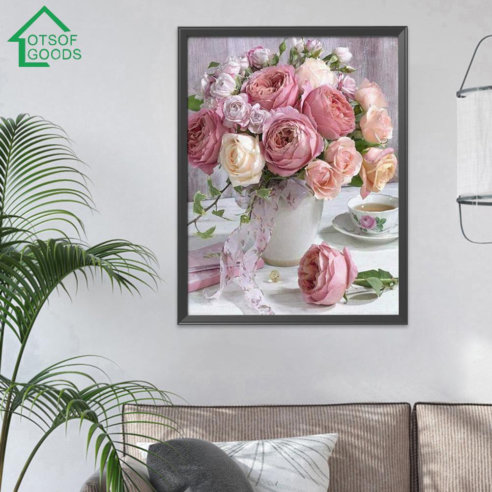 Tranh Thêu Chữ Thập 11ct Hình Hoa Hướng Dương 30x40cm