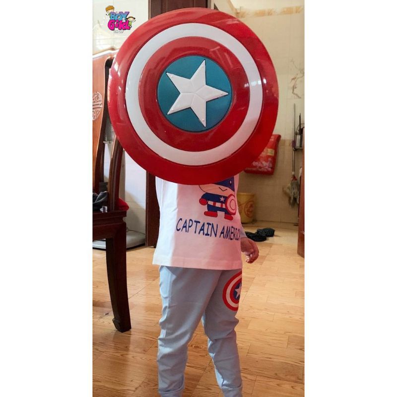 SALE Đồ chơi Khiên captain america âm thanh đèn ánh sáng siêu nhân bé cosplay khiêng spiderman spider man hulk trẻ em ng