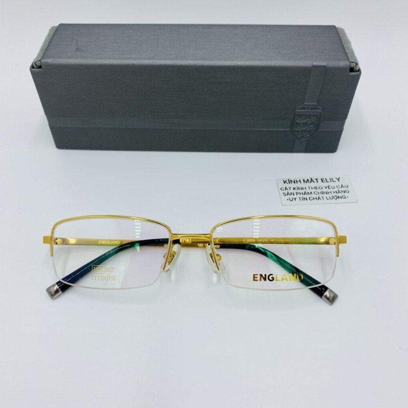 Gọng kính ENGLAND titanium mạ vàng 18k cao cấp
