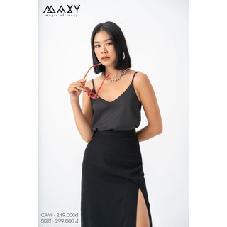 Áo nữ hai dây vải cotton pha silk dày dặn silk cami Maxy Workshop