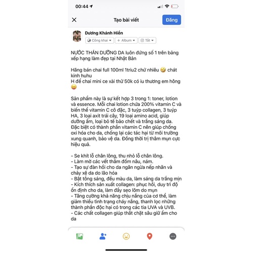 Nước thần Dr Ci Labo