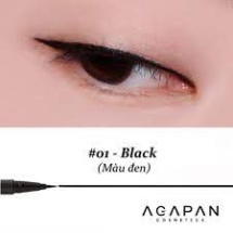 (CAM KẾT AUTH) Bút Kẻ mắt dạ Hàn Quốc không lem, không trôi Agapan Waterproof Eyeliner Black