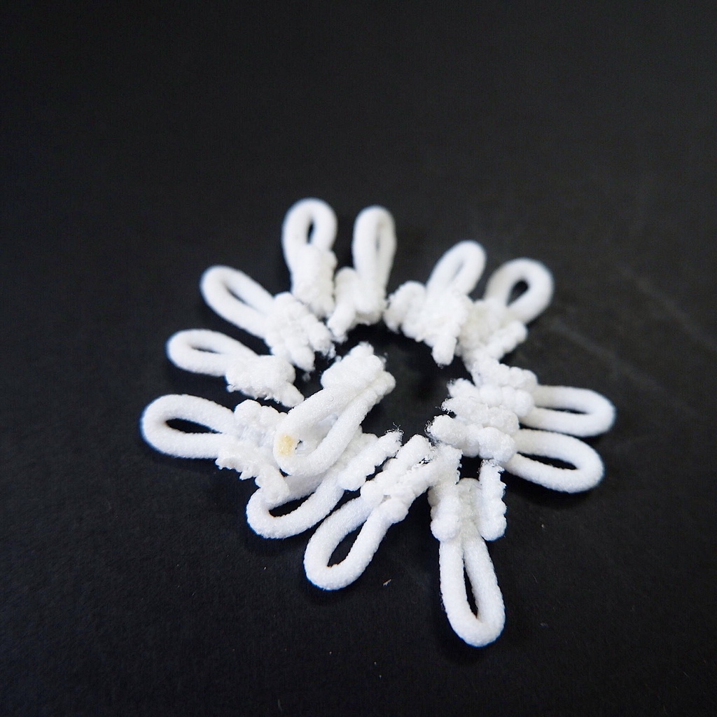 SET 50PCS KHUY CÀI THUN MÀU TRẮNG KEM V114 - tr.button