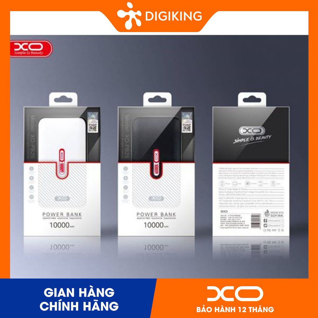 Sạc dự phòng XO - PB25 10000 mAh