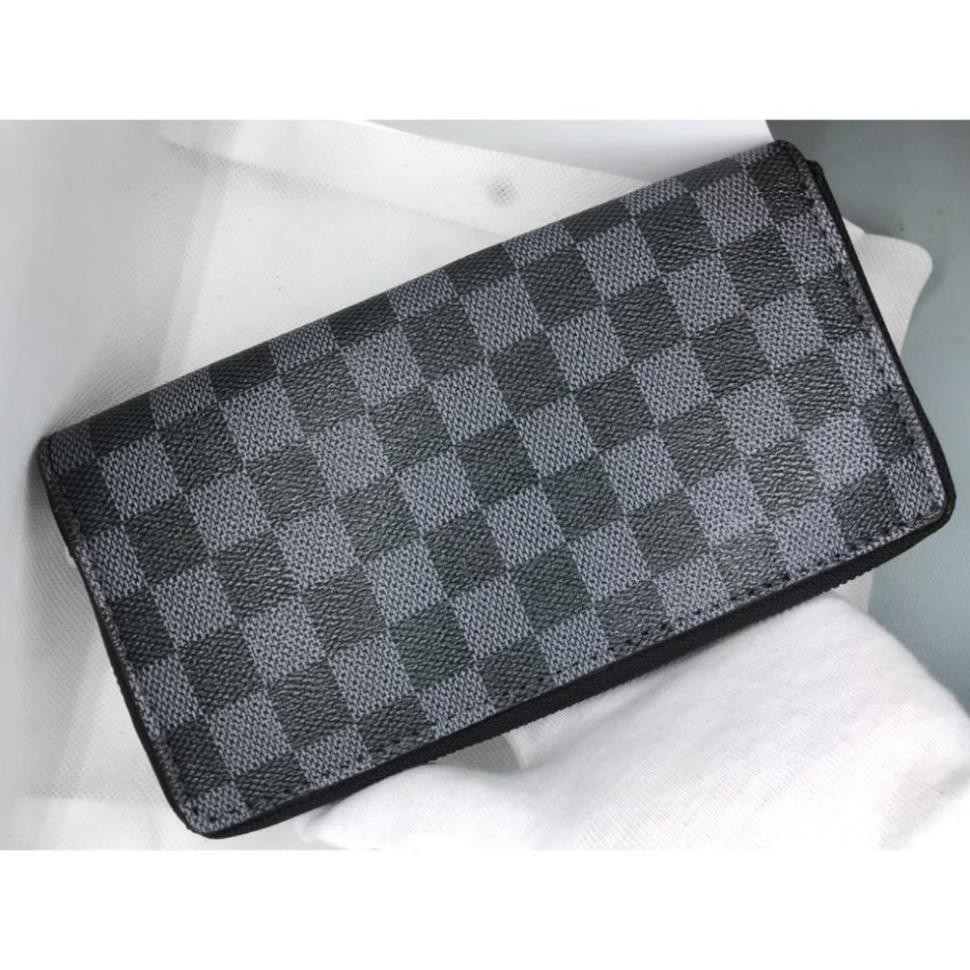 Ví Da LV Unisex,Bóp Da LV Dài Cầm Tay Nam,Nữ Cao Cấp ,Chất Liệu da vân, chống bám bụi siêu cao cấp