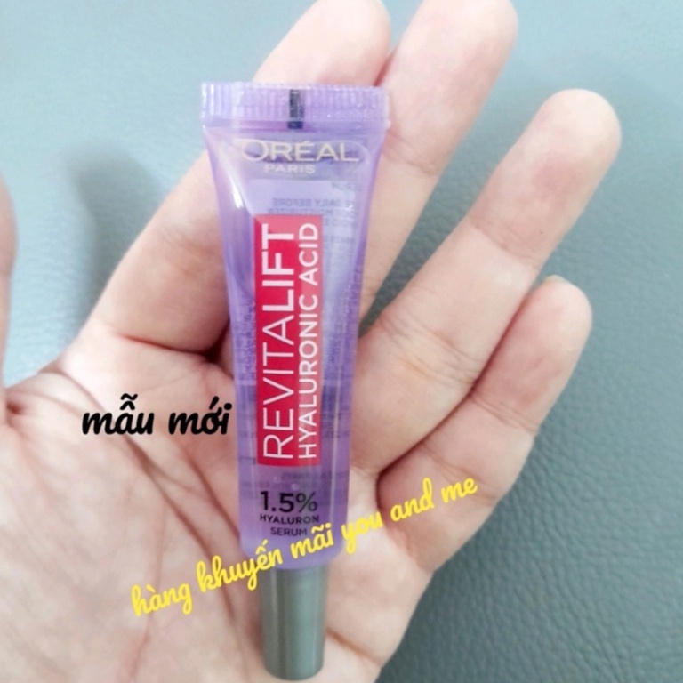 (mini 7.5ml) Serum siêu cấp ẩm sáng da L'oreal Paris pure Hyaluronic Acid 1.5%