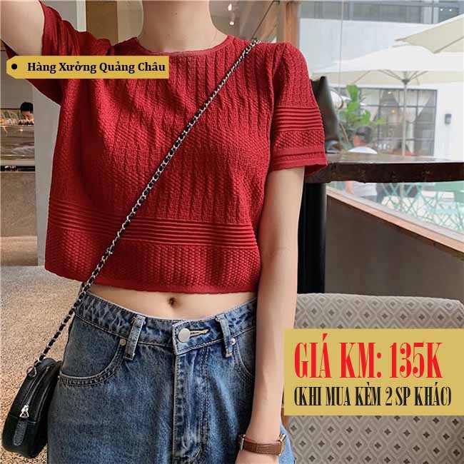 [SẴN] Áo croptop len nữ Ulzzang Quảng Châu ALC11