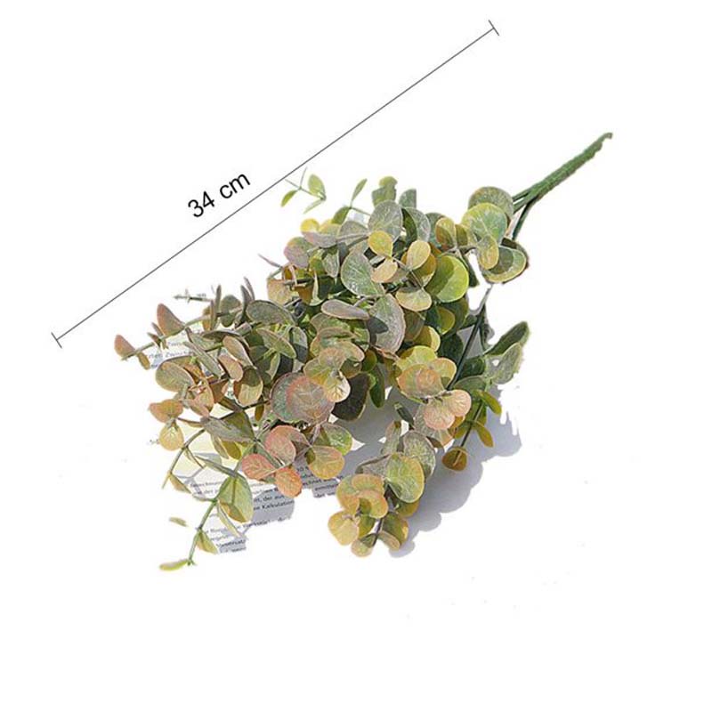 Lá cây khuynh diệp nhân tạo bằng nhựa 34cm trang trí tiệc cưới