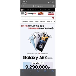 Ốp Samsung Galaxy A52 dẻo đa bảo vệ camera